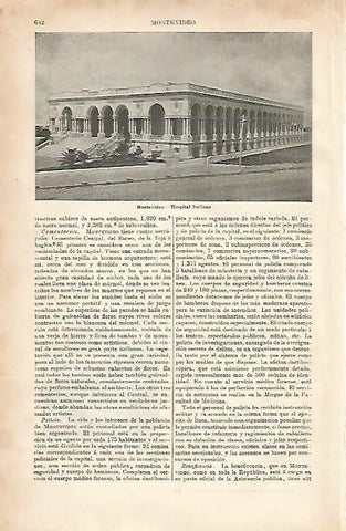 LAMINA ESPASA 8661: Hospital Italiano en Montevideo Uruguay