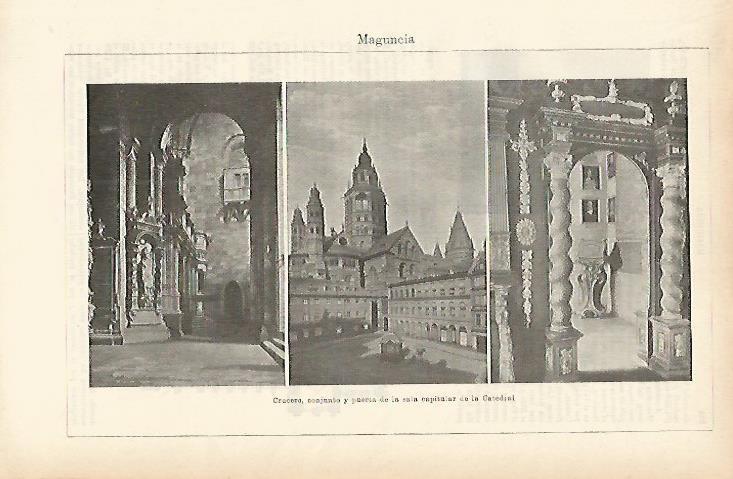 LAMINA ESPASA Alemania 3888: Catedral de Maguncia Alemania