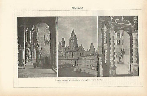 LAMINA ESPASA Alemania 3888: Catedral de Maguncia Alemania