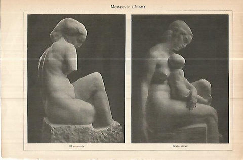 LAMINA ESPASA 17876: El recuerdo y Maternidad por J. Mestrovic