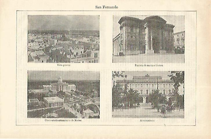 LAMINA ESPASA 18287: Vistas de San Fernando