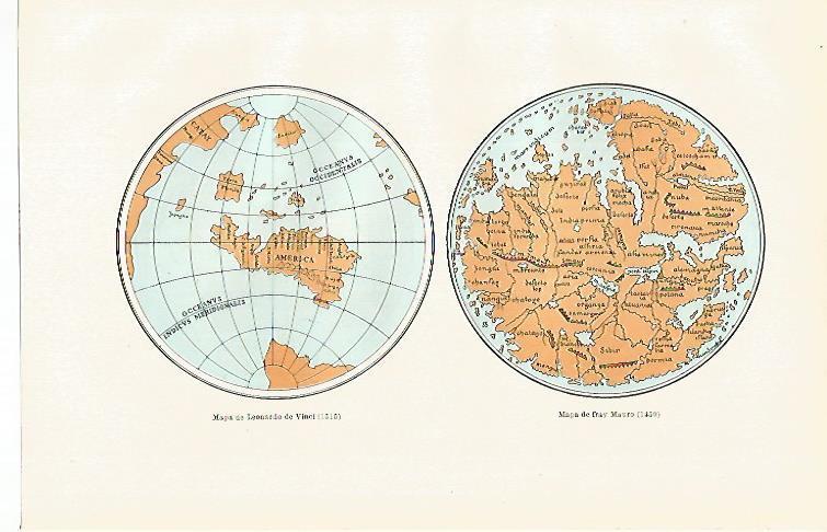 LAMINA ESPASA 18696: Mapa de Leonardo da Vinci