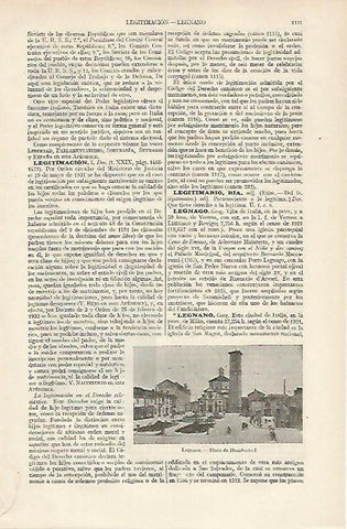 LAMINA ESPASA 19789: Plaza de Humberto I en Legnano Italia