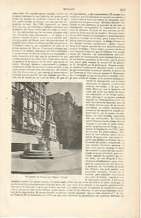 LAMINA ESPASA 8864: Monumento a Mozart en Viena