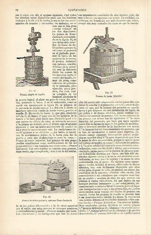 LAMINA ESPASA 4067: Prensas de uva