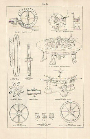 LAMINA ESPASA 19326: Tipos de rueda