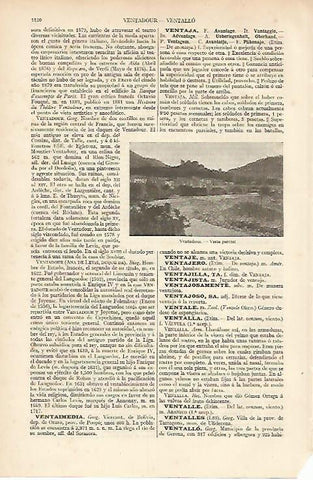 LAMINA ESPASA 6032: Vista parcial de Ventadour Francia