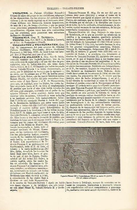 LAMINA ESPASA 8442: Relieve asirio de Tiglat-pileser III