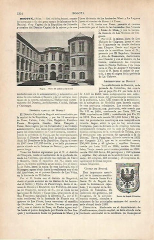 LAMINA ESPASA 22336: Palacio Presidencial en Bogota