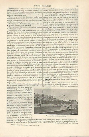 LAMINA ESPASA 23402: Pasarela sobre el Saona en Lyon