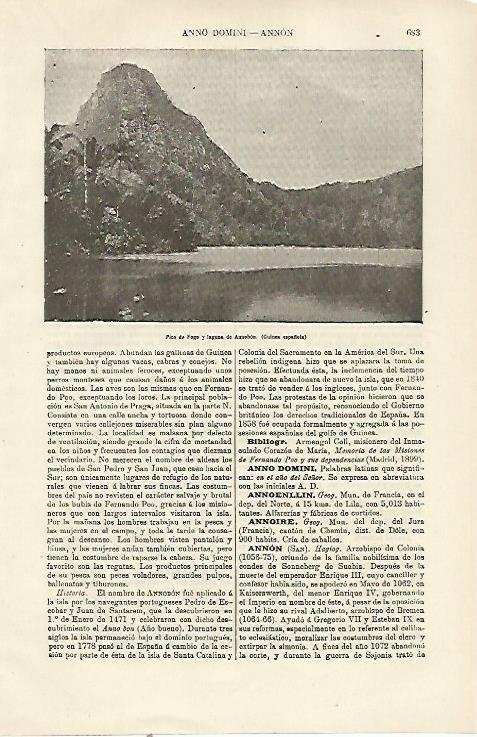 LAMINA ESPASA 23805: Pico de Fogo en Guinea