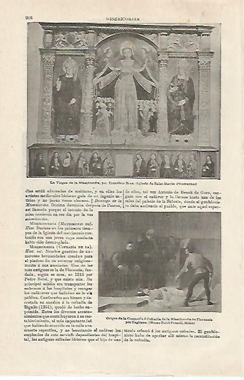 LAMINA ESPASA 24093: La Virgen de la Misericordia por Francisco Brea