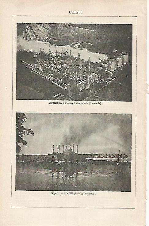 LAMINA ESPASA 24427: Central de Golpa-Zschornewitz y de Klingenberg en Alemania