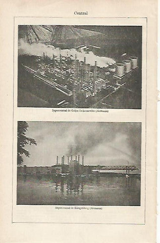 LAMINA ESPASA 24427: Central de Golpa-Zschornewitz y de Klingenberg en Alemania