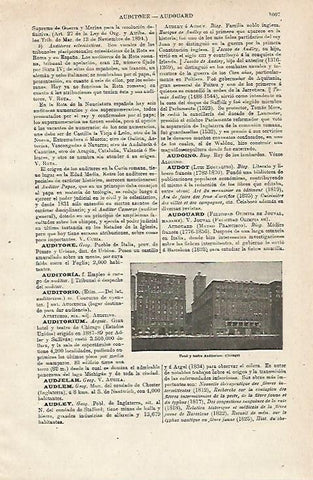 LAMINA ESPASA 12979: Hotel y teatro Auditorium en Chicago