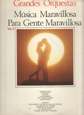 LP: Grandes Orquestas, Musica Maravillosa para Gente Maravillosa, Vol. 2