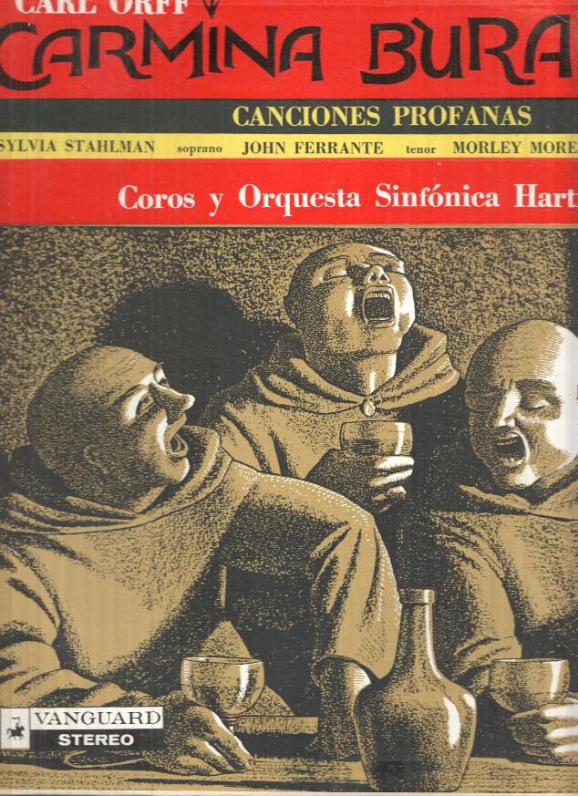 LP:  Carl Off - Carmina Burana, canciones profanas