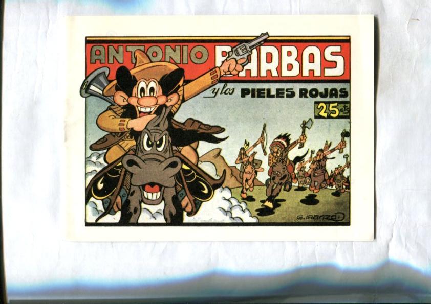 Facsimil: Antonio Barbas (Iranzo): Los pieles rojas