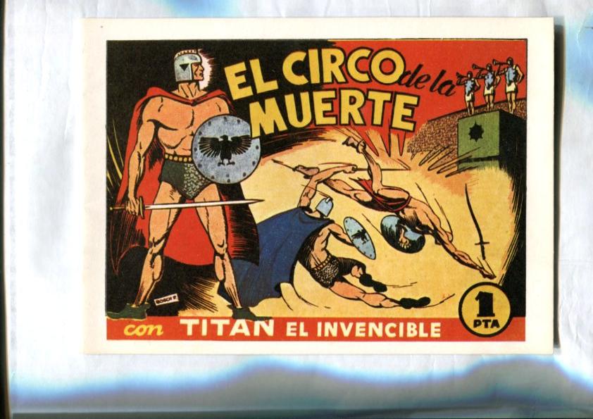Facsimil numeros 1: Titan el invencible: el circo de la muerte