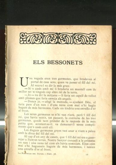 La rondalla del dijous numero 38: Els bessonets