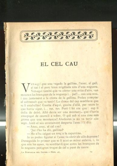 La rondalla del dijous numero 40: El cel cau