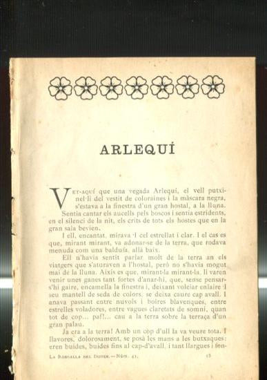 La rondalla del dijous numero 41: Arlequi