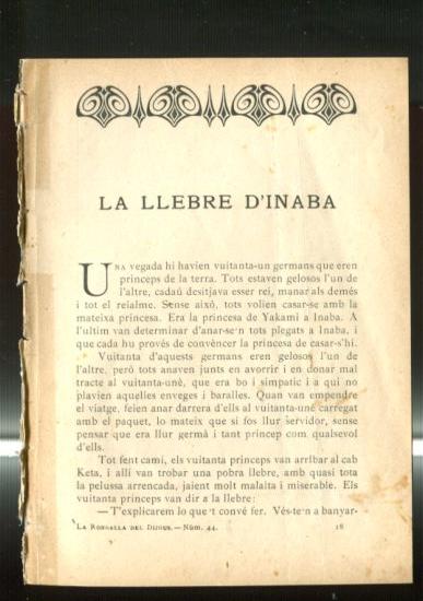 La rondalla del dijous numero 44: La llebre d'inaba