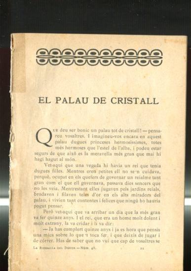 La rondalla del dijous numero 48: El palau de cristal (Jordi de Cabestany, dibuixos Billy)