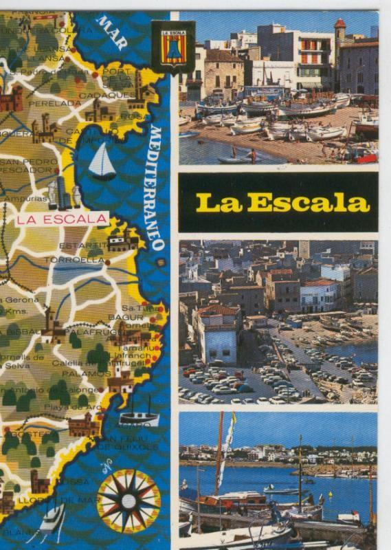 Postal 6728:  La Escala, vistas generales