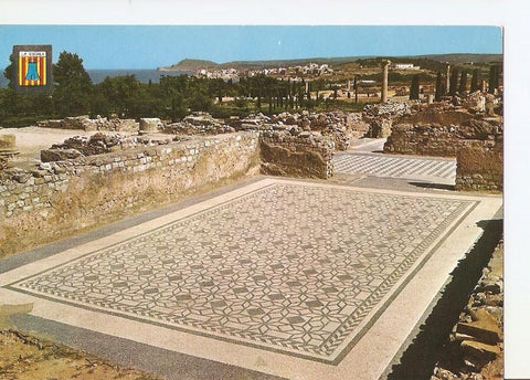Postal 027764 : La Escala (Costa Brava), Ruinas de Ampurias, Masaicos romanos