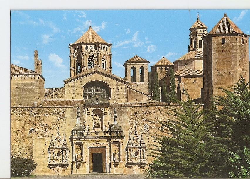 Postal 023511 : Fachada de la iglesia Reial Monestir de Poblet