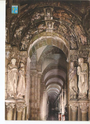 Postal 030976 : Santiago de Compstela Catedral. Detalle del Portico de la Gloria