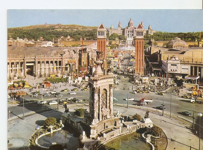 Postal 031236 : Barcelona. Plaza de España y Feria de Muestras