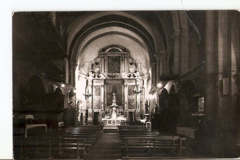 Postal 023558 : Uncastillo. Altar de la iglesia de Santa Maria
