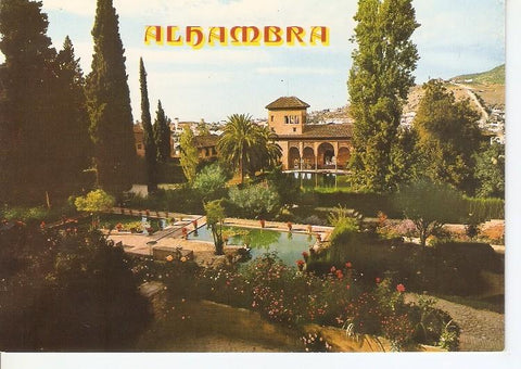 Postal 049910 : Granada. Alhambra Torre de las Damas y Pardines del Partal