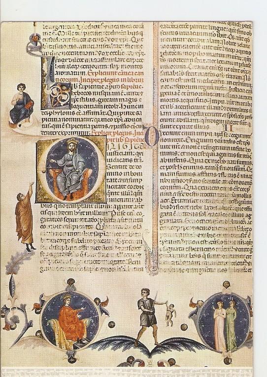 Postal 021793 : Biblia Carlos V, siglo XIV, catedral Gerona