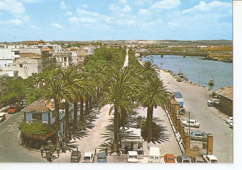 Postal 049575 : Puerto de Santa Maria (Cadiz). Parque de Calderon y vista parcial