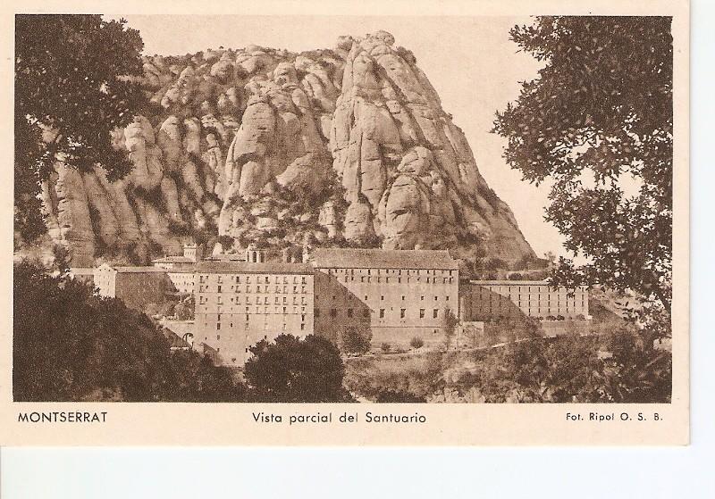 Postal 029079 : Montserrat. Vista parcial del Santuario