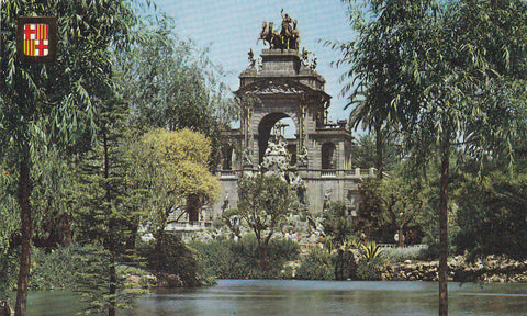 Postal 61142 : Barcelona. Lago y Cascada del Parque de la Ciudadela