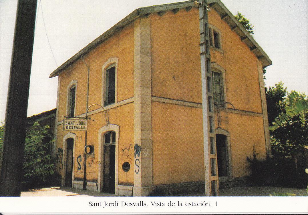 Postal 62431 : San t Jordi Desvallls. Vista de la estacion