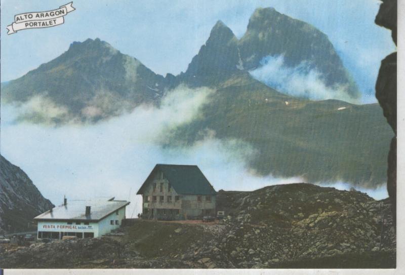 Postal 016091: Frontera del Portalet en el Pirineo Aragones,Sallent de Gallego