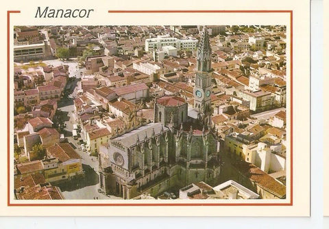 Postal 044768 : Manacor. Vista aerea. En primer termino la Real Parroquia. Mallorca (Baleares). España