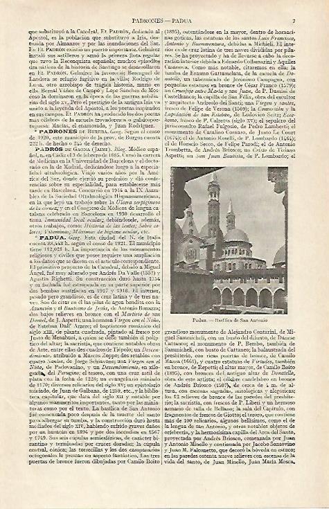 LAMINA ESPASA 26084: Basilica de San Antonio en Padua