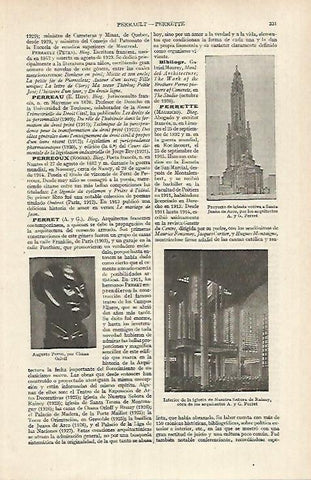 LAMINA ESPASA 26108: Obras de A y G. Perret