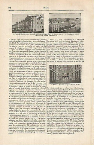 LAMINA ESPASA 26125: Ministerio de Hacienda en La Plata
