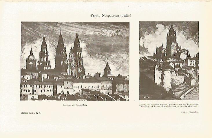 LAMINA ESPASA 26146: Santiago de Compostela por J. Prieto Nespereira