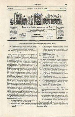 LAMINA ESPASA 26154: Facsimil deel primer house organ español de 1885