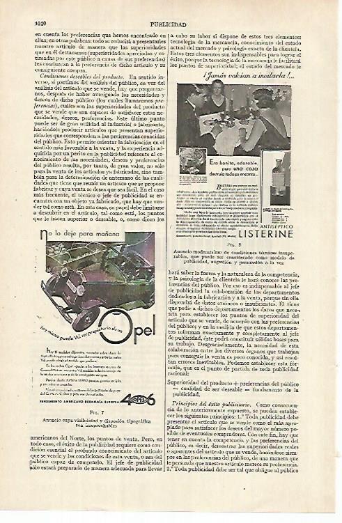 LAMINA ESPASA 26156: Publicidad de Opel y Listerine