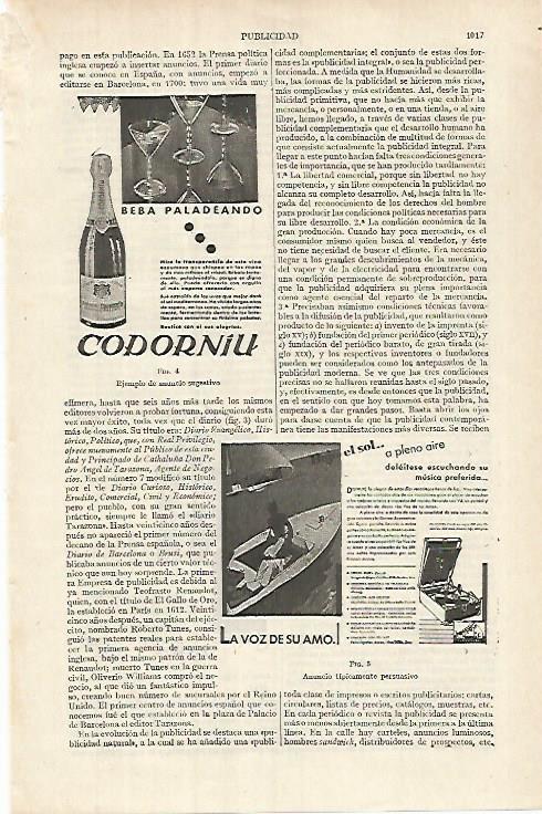 LAMINA ESPASA 26157: Publicidad de Codorniu 