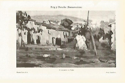 LAMINA ESPASA 26162: De mi pueblo del Valles por B. Puig y Perucho